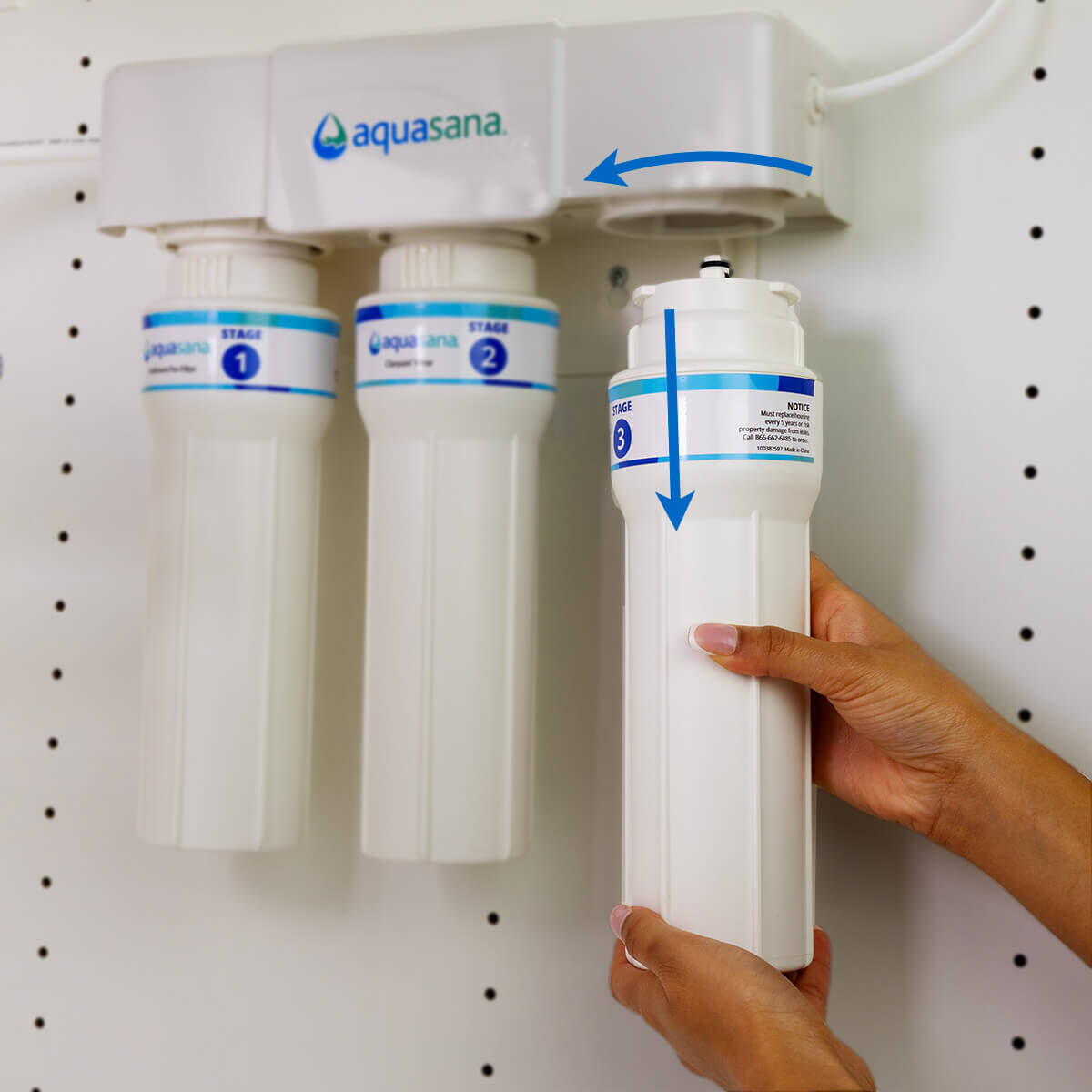 Claryum 3-Stage Max Flow Replacement Filters | Under Sink Water