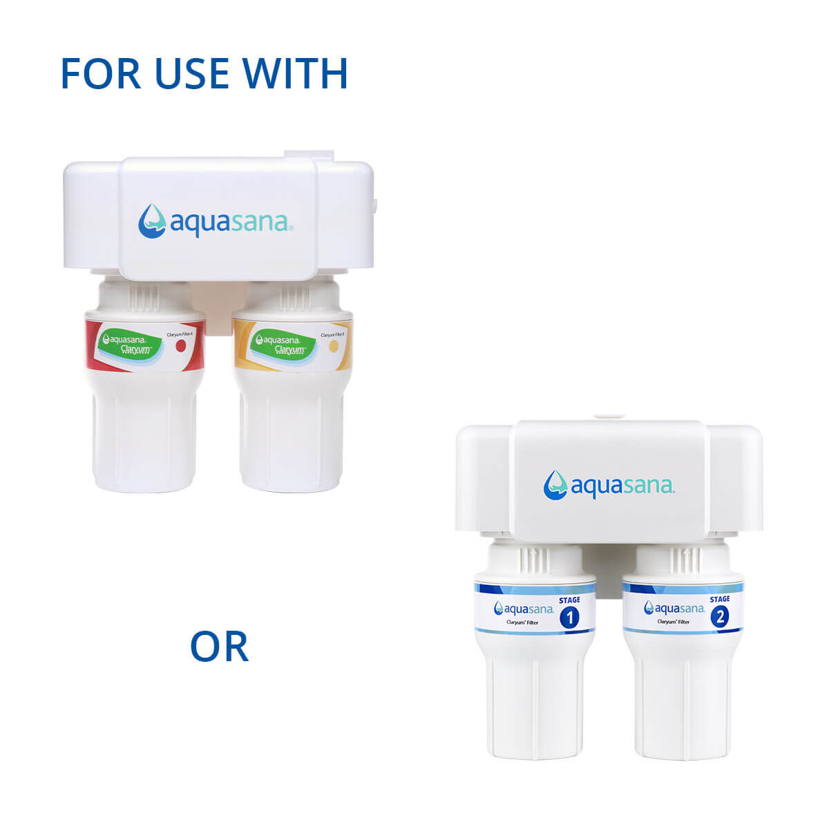 Claryum 2-Stage Replacement Filters | Under Sink Water Filter
