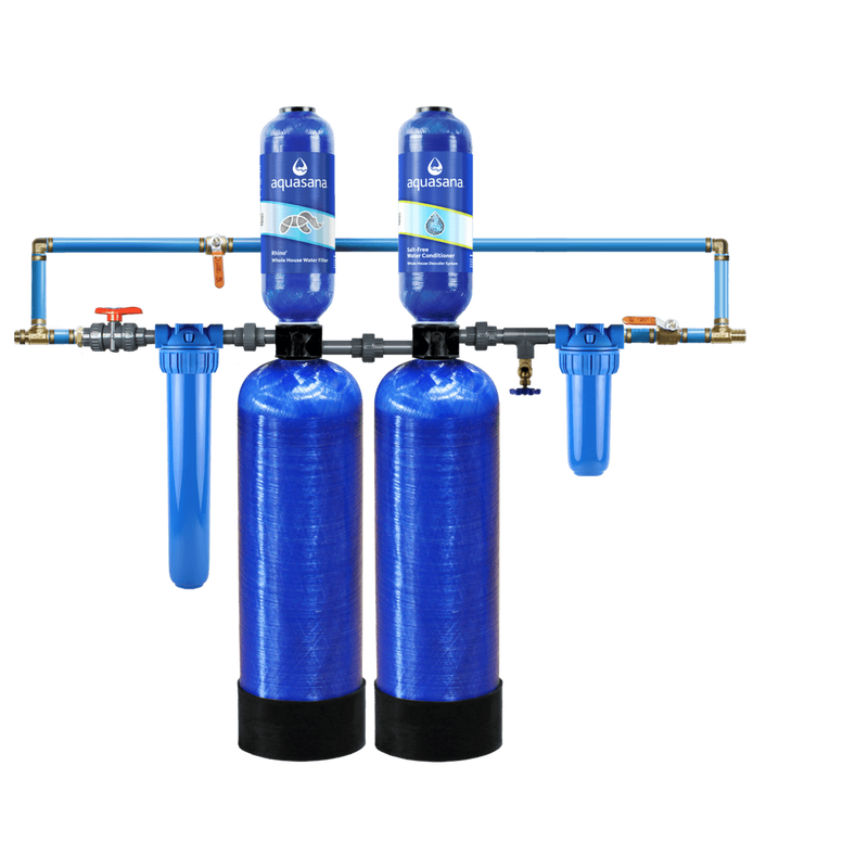 Rhino&reg; Chloramines with Tall Salt-Free Water Conditioner and Pro-Grade Bypass Kit image number 0