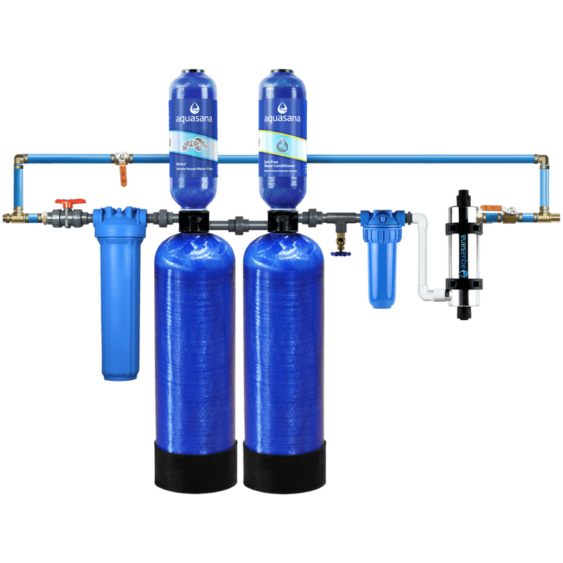 Rhino&reg; Chloramines with Tall Salt-Free Water Conditioner, UV Filter, Pro-Grade Bypass Kit and Low Maintenance Pre-Filter image number 0
