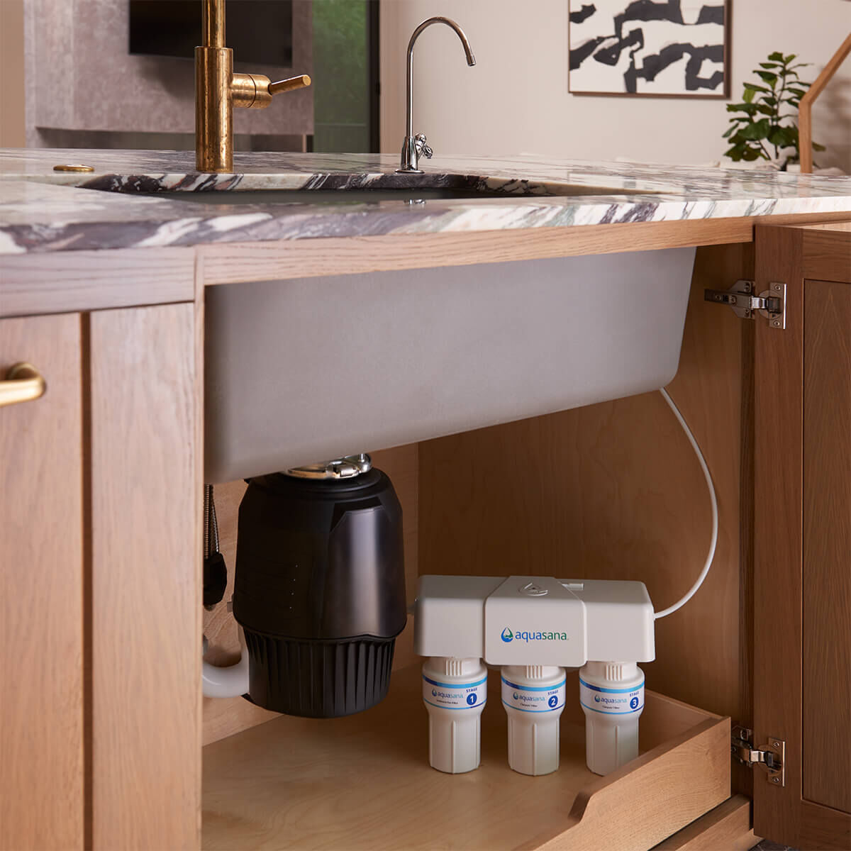 3-Stage Claryum® Under Sink Water Filter | WQA Certified | Aquasana