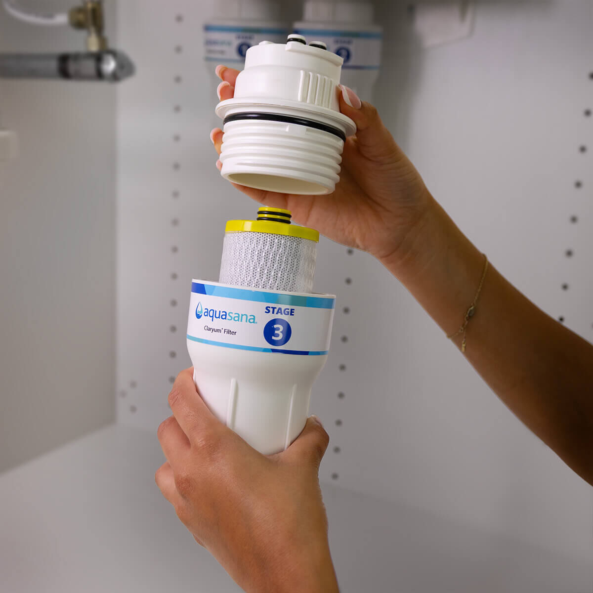 【MMDSAQUA 】　3連カートリッジフィルター 浄水器 Claryum 3-Stage Replacement Filters | Under Sink Water Filter