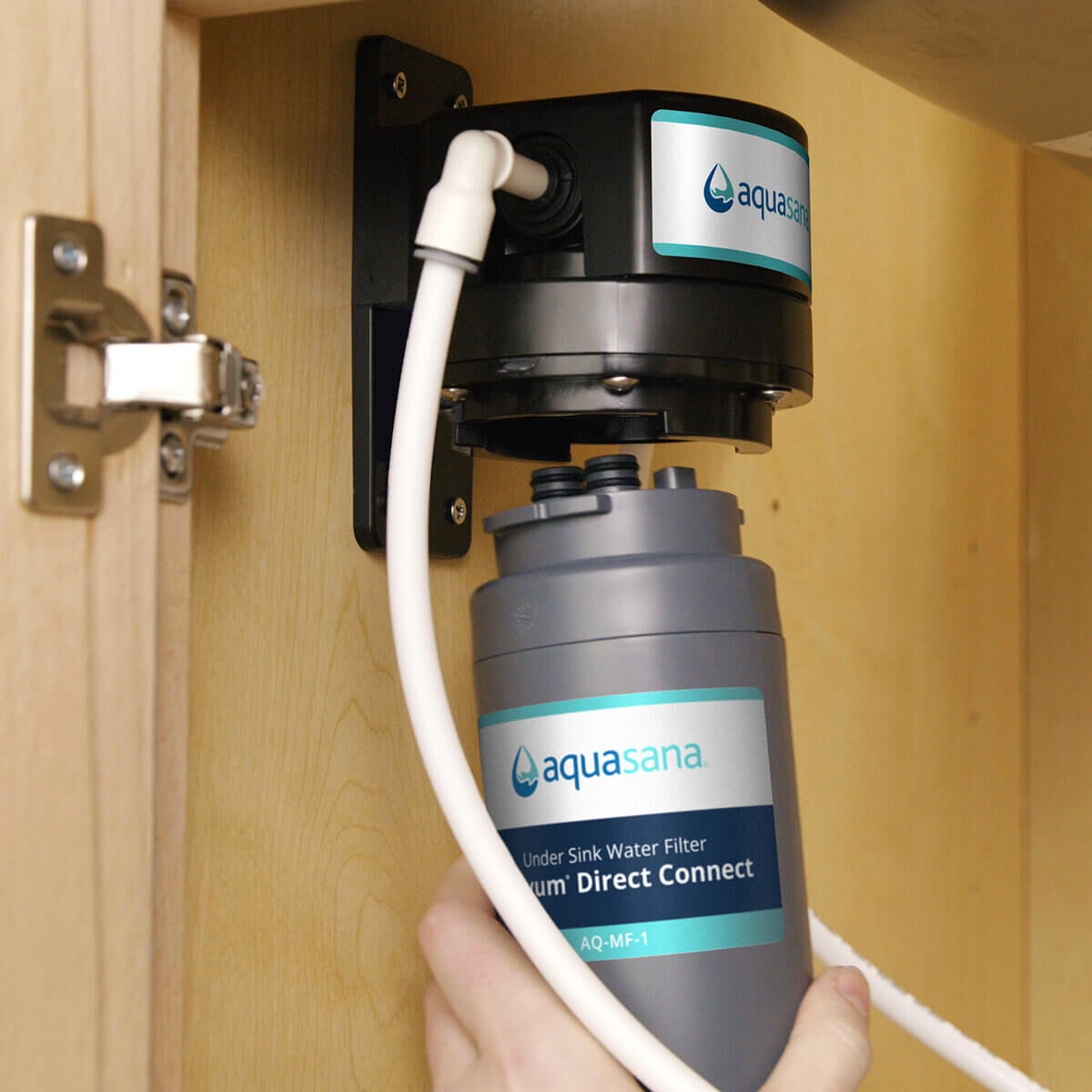 Aquasana Claryum Direct Connect Under Sink Water Filter Replacement – AQ-MF-1-R, Removes 77 Contaminants, 784-Gallon Capacity
