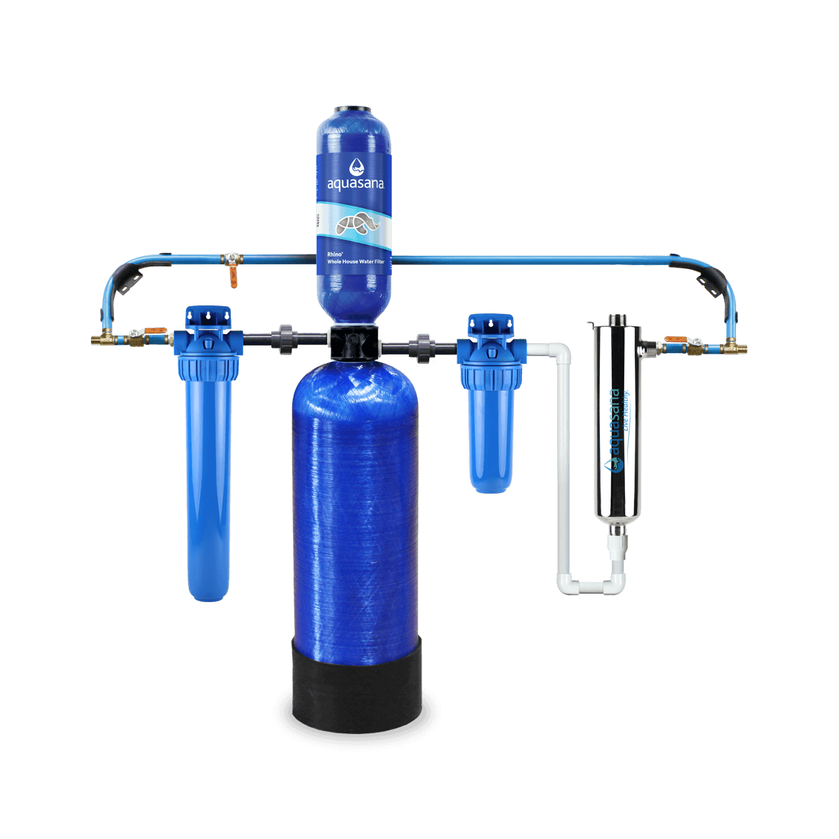 Rhino Well Water with UV Aquasana Whole House Well Water Filter System