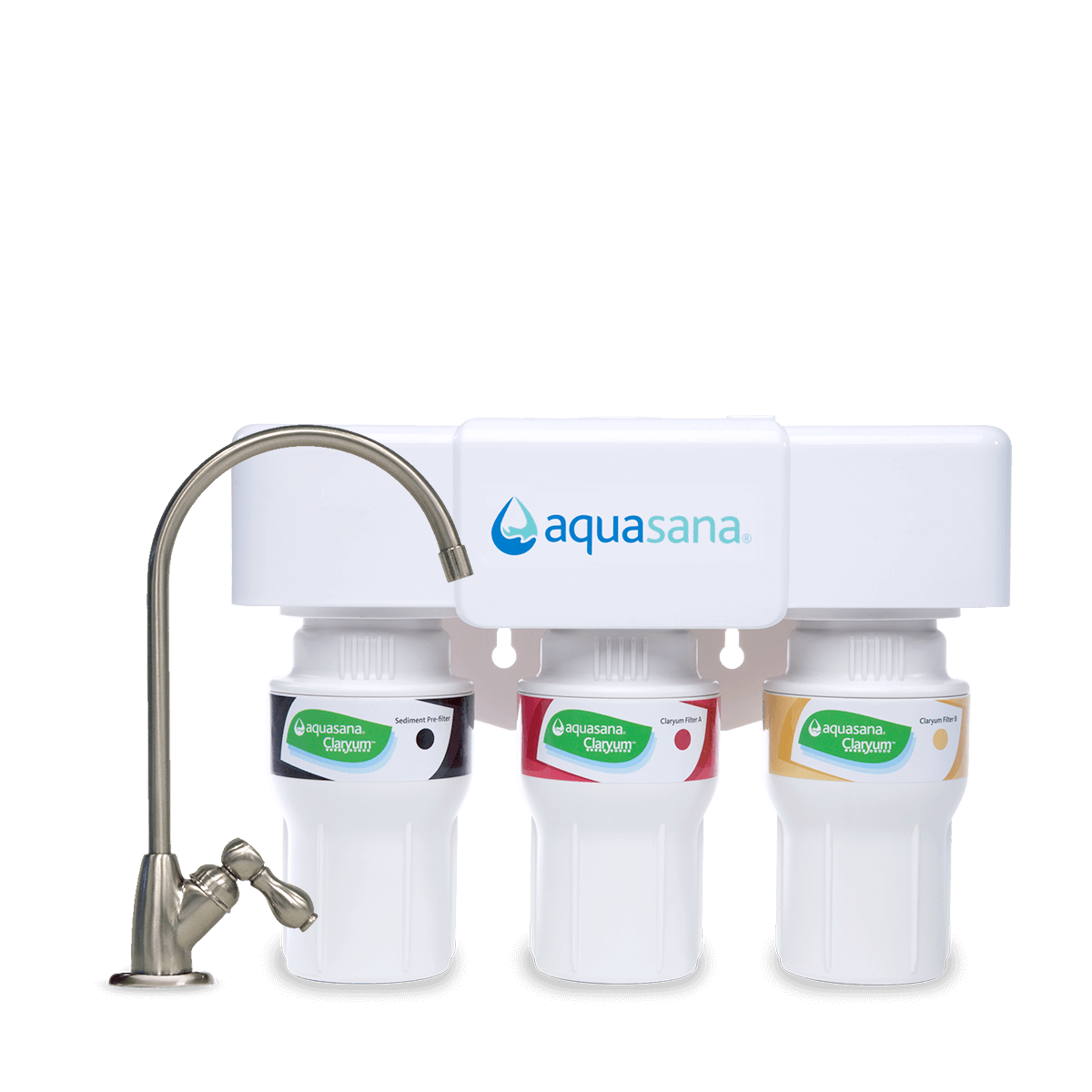New AQUASANA UNDERCOUNT WATER FILTER HOUSING REPLACEMENT,NO WATER FILTERS INSIDE