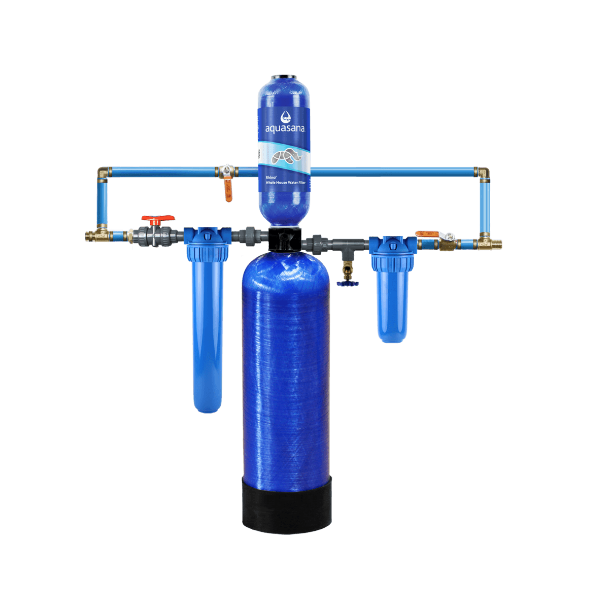 Rhino Whole House Water Filter System Reduce 97% Of Chlorine At 2X Flow Rate Home Water Filtration 10/1,000,000 Aquasana Rhino Whole House Water Filter System Reduce 97% Of Chlorine At 2X Flow Rate Home Water Filtration 10/1,000,000 Aquasana