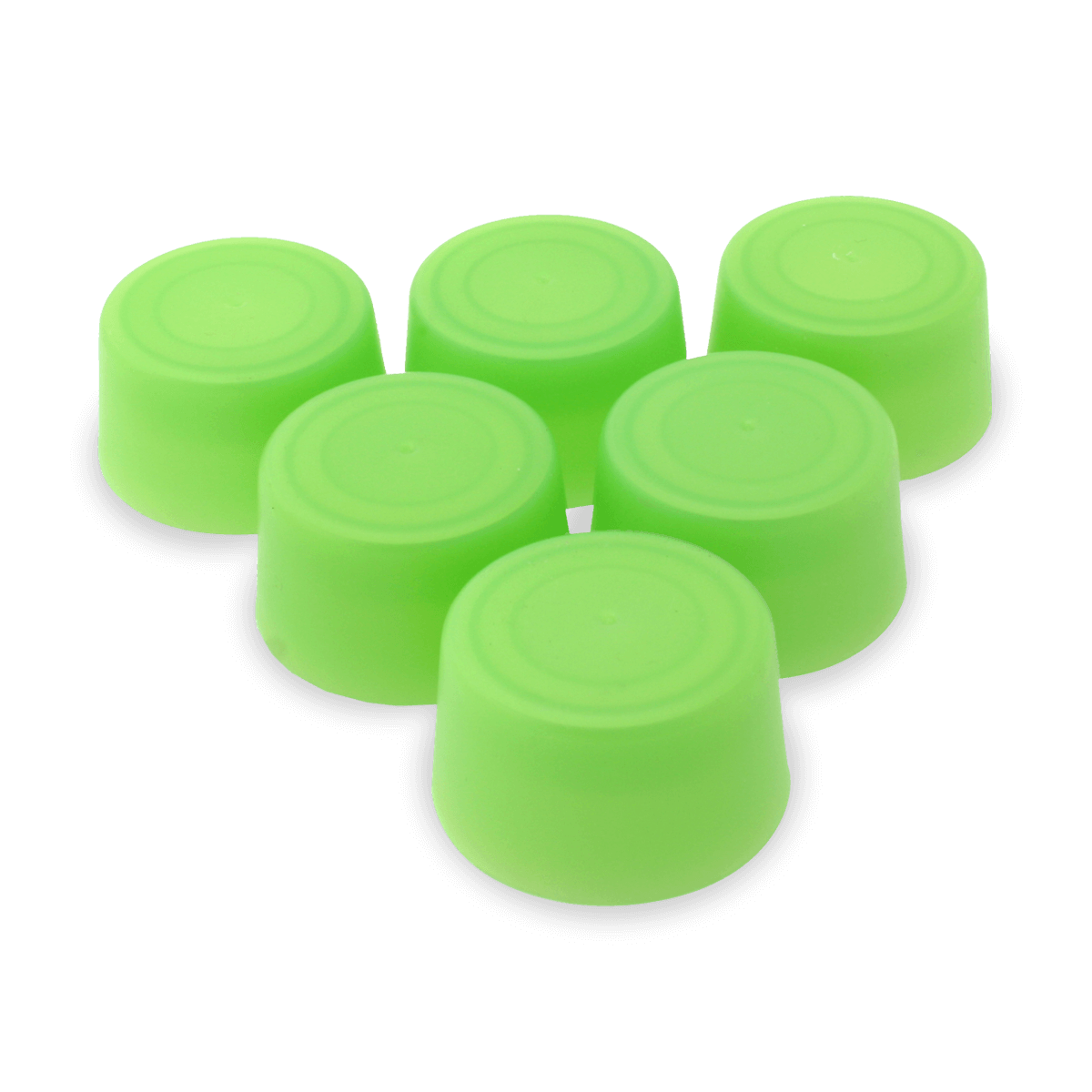Replacement Water Bottle Caps (6 Pack) For 18Oz. Glass Bottles Green Aquasana