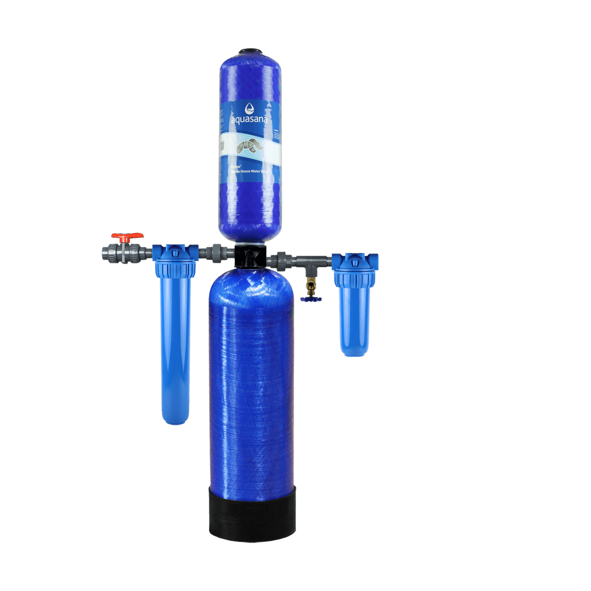 Rhino Whole House Water Filter System Tackle Chloramines And Chlorine Home Water Filtration 10/1,000,000 Aquasana