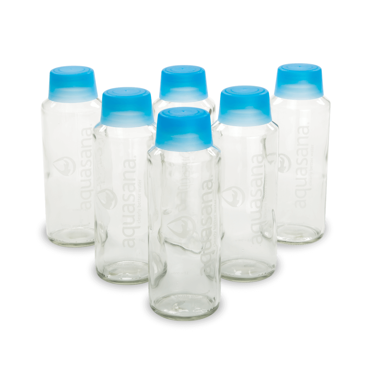 18 Oz Glass Water Bottles, 6 Pack Aquasana photo