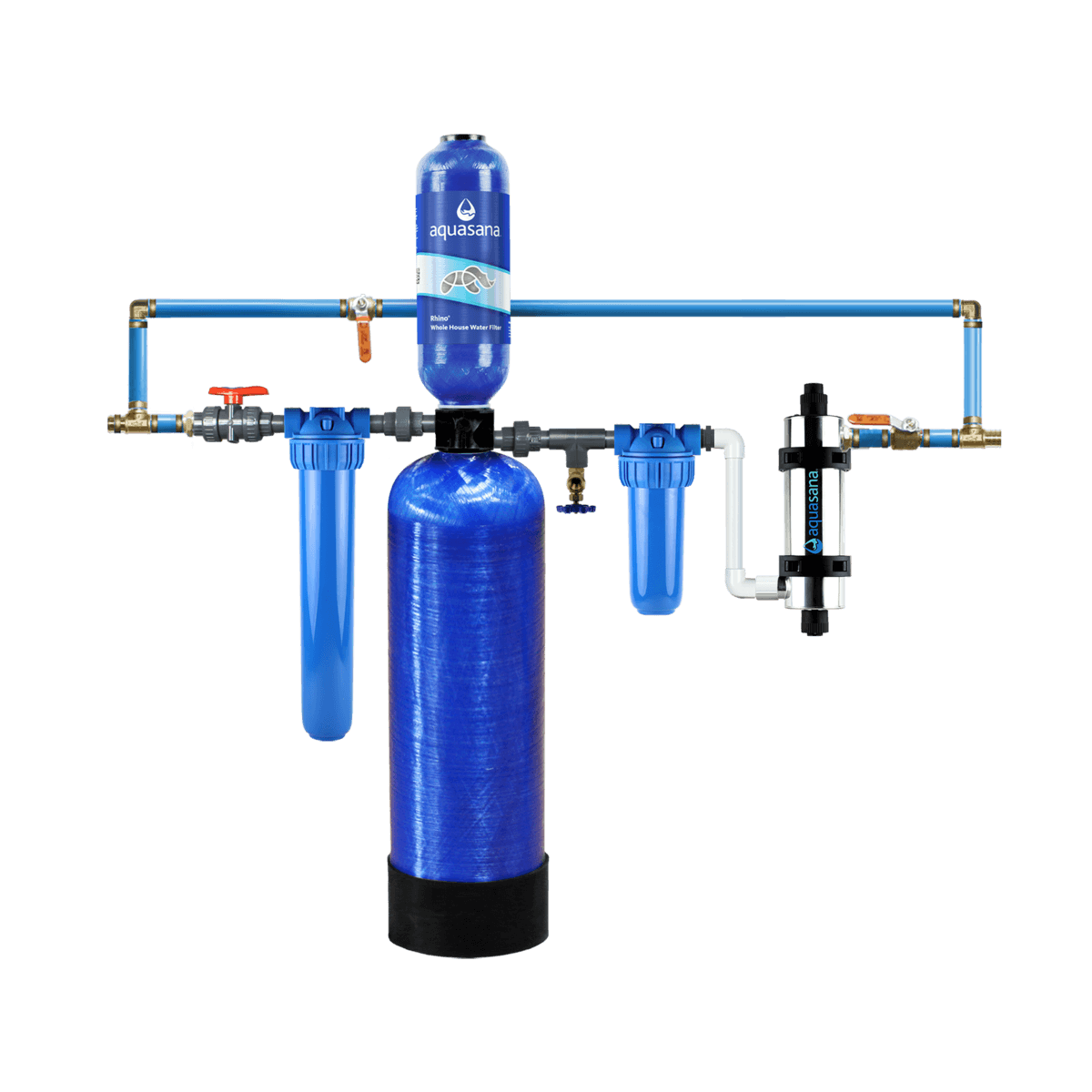 Rhino® Chloramines Whole House Water UV Filter System Tackle Chloramines And Chlorine Home Water Filtration Removes 99% of Bacteria & Viruses Aquasana Rhino® Chloramines Whole House Water UV Filter System Tackle Chloramines And Chlorine Home Water Filtration Removes 99% of Bacteria & Viruses Aquasana