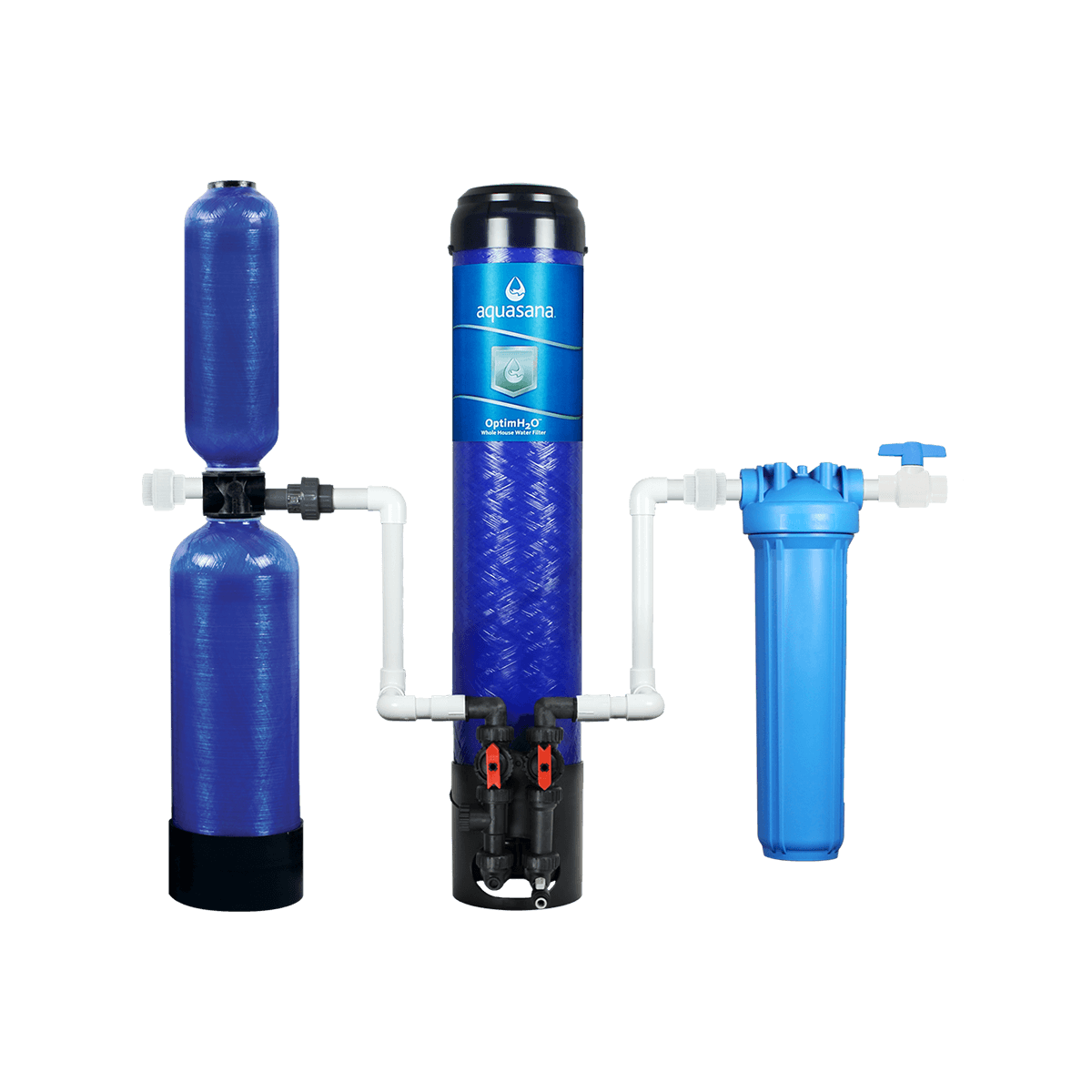 OptimH2O® Whole House Water Filter System For Home For Lead Reduces Lead, Cysts, & PFOA/PFOS Aquasana