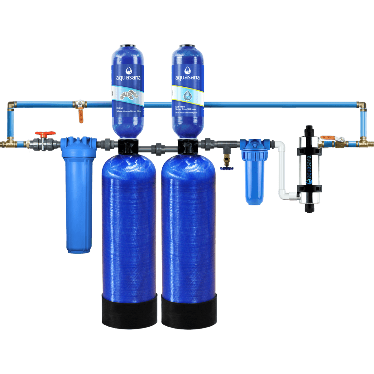 Rhino® Well Water With UV Whole House Filter Removes 99% of Bacteria & Viruses Aquasana